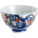 飯碗 おしゃれ : 錦枝梅菊 茶漬/有田焼 Japanese Rice bowl Porcelain/Size(cm) Φ12x7.3/No:763086