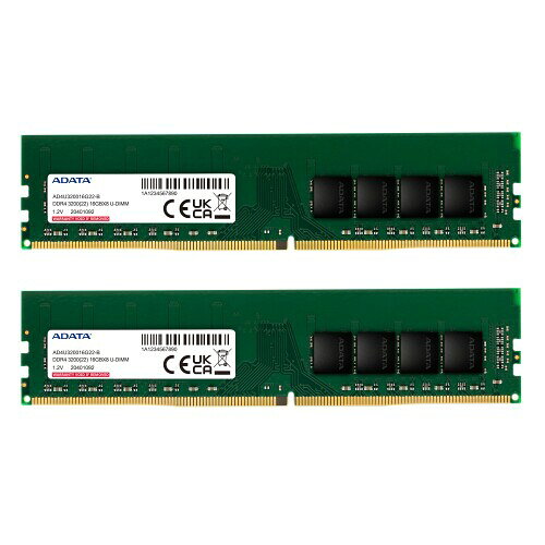 PCメモリ DDR4 3200 32GB(16GBx2枚) AD4U320016G22-DTGN-I