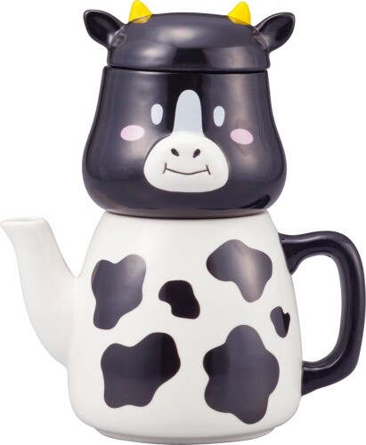 サンアート かわいい食器 「 牛ちゃん 」 ティーポット&カップ(1人用ティーセット) SAN2488 サイズ:約幅15.5×奥行き10×高さ18cm 重量:約580g 素材:磁器 生産国:中国 容量:ポット-約480、カップ-240ml ミルクティー好きなあなた! うしちゃんのティーセットはいかが?食卓を楽しく飾る食器棚を楽しく飾るプレゼント ■ギフトにも最適 商品コード20081701856商品名サンアート かわいい食器 「 牛ちゃん 」 ティーポット&amp;カップ(1人用ティーセット) SAN2488型番SAN2488カラーホワイト※他モールでも併売しているため、タイミングによって在庫切れの可能性がございます。その際は、別途ご連絡させていただきます。※他モールでも併売しているため、タイミングによって在庫切れの可能性がございます。その際は、別途ご連絡させていただきます。