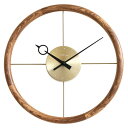 エルコミューン 壁掛け時計 Hoop ゴールド NXT-J057