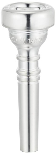 バック フリューゲルホルン マウスピース 10 1/2C 銀メッキ仕上げ シルバー