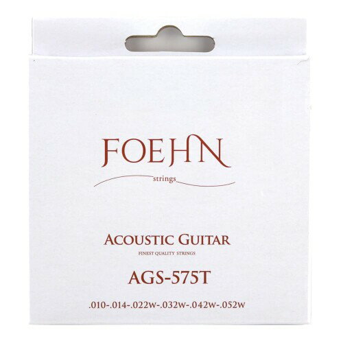 FOEHN フェーン AGS-575T Custom Hybrid 80/20 Bronze アコースティックギター弦 10-52 フェーン アコギ弦 カスタムハイブリッド ブロンズ弦 説明 FOEHN フェーン AGS-575T Custom Hybrid 80/20 Bronze アコースティックギター弦 10-52 FOEHN(フェーン)Stringsのアコースティックギター弦の特徴はレスポンスの良い低音域と張りのあるさわやかな倍音成分、そして安定したイントネーション。 80/20ブロンズを採用した巻き弦はディープなローエンドをタイトに鳴らします。 多くの有名ブランド弦のOEMも手がける工場で精巧に製造されています。 サウンド、ロングライフ、デザイン、そして高いコストパフォーマンスを実現した新たなスタンダード弦です。 AGS-575T Acoustic Guitar Strings Custom Hybrid 80/20 Bronze ゲージ E-1st .010 Plain Steel B-2nd .014 Plain Steel G-3rd .022 80/20 Bronze D-4th .032 80/20 Bronze A-5th .042 80/20 Bronze E-6th .052 80/20 Bronze 商品コード20067053869商品名FOEHN フェーン AGS-575T Custom Hybrid 80/20 Bronze アコースティックギター弦 10-52型番AGS-575T※他モールでも併売しているため、タイミングによって在庫切れの可能性がございます。その際は、別途ご連絡させていただきます。※他モールでも併売しているため、タイミングによって在庫切れの可能性がございます。その際は、別途ご連絡させていただきます。