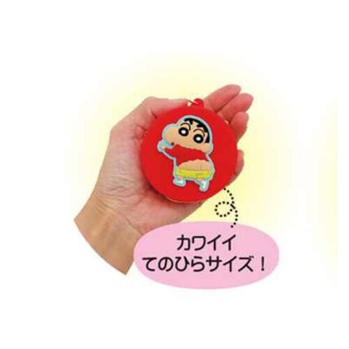 ユニック クレヨンシンチャン プックリシリコンミニポーチ ワニヤマサン サイズ：約[ファイ]7 H3.2 CS-0120D