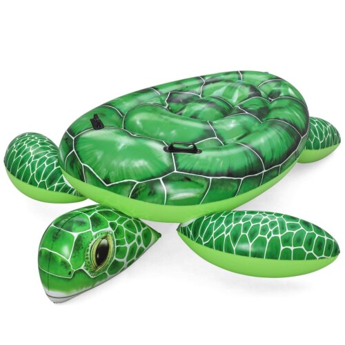 Bestway 153 × 140cm タイダル タートル フロート（カメフロート）子供用 41524 リアルなカメのデザイン:Bestway Tidal Turtle 水泳玩具は、詳細でカラフルなカメのデザインが印象的で、子供も大人も印象的で、動物の入浴が楽しくなります。 頑丈な構造:サイズは153 x 140 x 38 cm、最大耐荷重は45kgです。この水泳おもちゃは、丈夫なポリ塩化ビニルと2つの空気室でできており、3歳以上のお子様に安全で耐久性のある使用を提供します。 安全第一:頑丈なハンドルと安全弁を備えた水泳玩具は、安全で安定した保持を可能にし、子供たちが滑って水上で気楽に遊ぶことができます。 お子様に最適:Tidal Turtle 水泳おもちゃは3歳以上のお子様に適しており、忘れられない水の冒険をお約束します。 子供に優しいデザインと高品質の職人技により、泳ぎの学習が楽しくなります。 修理パッチ付き:軽微な故障の場合には、実用的な修理パッチが付属しており、入浴の楽しみをすぐに続けることができます。 気楽で心配のない夏の日を水中で過ごすのに最適です。 お子様はBestway(R) Tidal TurtleTMライドオンで、のんびりとした夏のひとときを満喫できます!この愛らしいライドオンプールフロートは、リアルなカメのプリントとデザインが特徴で、3歳以上のお子様に最適です。丈夫なハンドルを握れば、ビーチ、湖、プールなど、水辺でこの雄大な生き物を楽しませることができます。Tidal Turtleライドオンは、大きな空気注入式のシェルを備えているため、水に浮かんでいる間もバランスを保ちやすくなっています。太陽の下での楽しい時間が終わったら、Bestway Tidal Turtleライドオンプールフロートは簡単に空気を抜いて収納できるので、お子様はこれから先の晴れた日にもたくさん楽しむことができます。 商品コード20082215875商品名Bestway 153 &times; 140cm タイダル タートル フロート（カメフロート）子供用 41524型番41524サイズOne Sizeカラータートル※他モールでも併売しているため、タイミングによって在庫切れの可能性がございます。その際は、別途ご連絡させていただきます。※他モールでも併売しているため、タイミングによって在庫切れの可能性がございます。その際は、別途ご連絡させていただきます。
