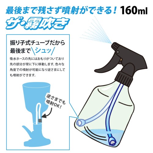 マルハチ産業(Maruhachisangyou) スプレーボトル ザ・霧吹き 振り子ホース式 160ml...
