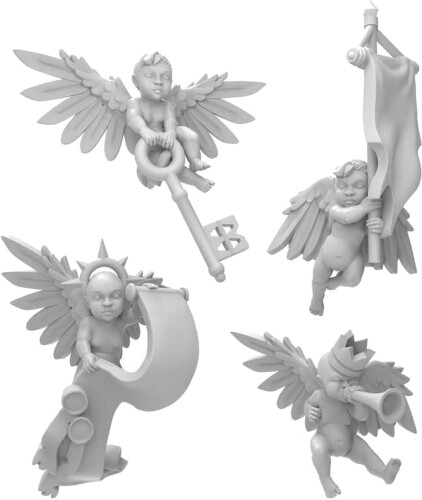 グリーンスタッフワールド(Green staff world) ノンスケール 3Dプリントセット 森の動物 3Dプリンター製キット GSWD-12302 (動物)