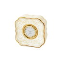 Noritake ノリタケ 置時計 縦:約8.5cm・横:約8.5cm・奥行き:5cm ホワイトレース 1個 ホワイト ボーンチャイナ N-213L/Y93586