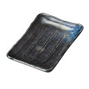 宗峰窯 皿 オーロラ 長角 取皿 ブラック 約13.5×9.5×2cm 323-02-233