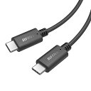 バッファロー USB Type C ケーブル USB-C USB-C 2.0 ケーブル 0.5m 60W PD対応 充電 iPhone 15 / 15 Pro スマホ タブレット ブラック BU2CC05BK/N