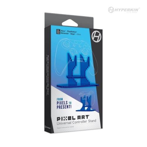 Hyperkin Pixel Art Universal Controller Stand / 픽셀 아트 컨트롤러 스탠드 블루 Xbox(R) / PlayStation(R) / Switch(R) / More