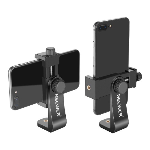 NEEWER スマホホルダー 三脚マウント iPhone/Android対応