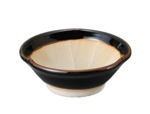 美濃焼 すり鉢 業務用 日本製 10×3.8cm 天目花形3.2すり小鉢 10120314