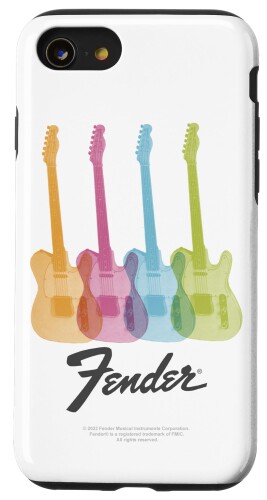 Fender Multicolor Rainbow Stratocaster Rock Guitars スマホケース iPhone SE (2020) / 7 / 8 用