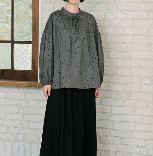 Sewing Pattern Studio 縫い代付き型紙・パターン バンドカラーのギャザーブラウス Sサイズ SB-0041