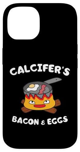 Calcifer's ベーコンとエッグクック - 面白い食べ物愛好家 スマホケース iPhone 14 用