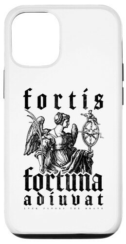 iPhone 13 Pro ラテン語の諺 勇気 幸運 Fortis Fortuna Adiuvat スマホケース