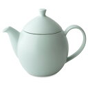 フォーライフ ティーポット 陶器 946ml 5杯用 大容量 茶こし付き 電子レンジ・食洗機対応 ミンティアクア 青 デュー ティーポット 599Maq