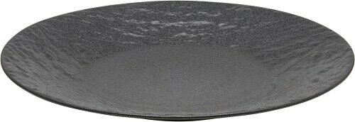 YAMATSU STANDARD ペトラ AX28cm皿 黒 大皿 平皿 食洗機 電子レンジ対応 耐熱 日本製