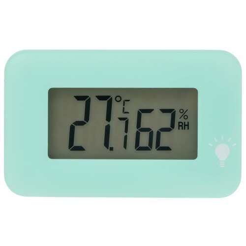 エンペックス 温湿度計 デジタル シュクレ・イルミー 卓上 3.3×5.2cm バックライト 付き エメラルド TD-8333