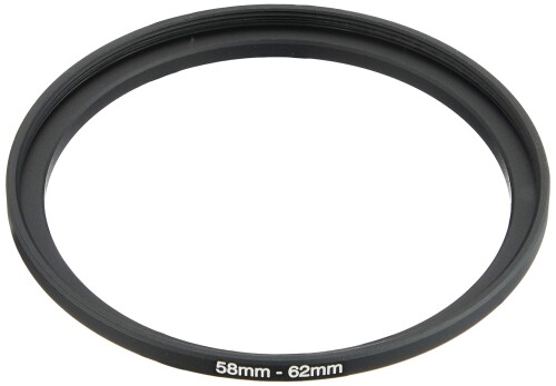 NinoLite ステップアップリング 58mm→62mm カメラレンズ用 アルミ合金製 アダプターリング(Step-Up Ring)