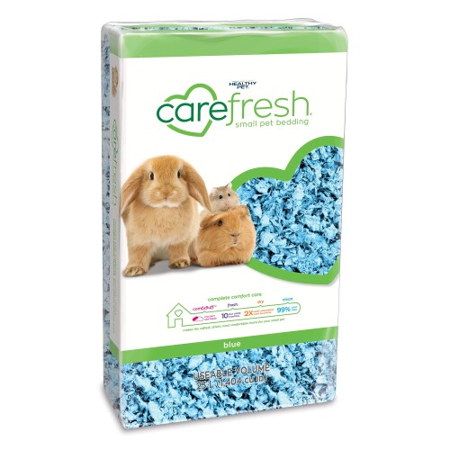 CAREFRESH ケアフレッシュ ブルー 23L ハムスター、ウサギ、モルモット等の小動物用 (2kg) 本体サイズ (幅X奥行X高さ) :23.5×13×40cm 本体重量:2kg 内容量:2300ml 原産国:アメリカ合衆国 原材料:ヴァージンパルプ、天然染料 説明 商品紹介 small pets. big love. 大きな愛情を、小さなパートナーに ケアフレッシュは、あなたとあなたの小さなパートナーが、幸せで健康的で愛らしい生活を送るために作られた小動物用マットです。 ヴァージンパルプ 主原料はヴァージンパルプのみを使用しております。 天然染料を使用 本製品に使用されている染料は、トイレットペーパー、ティッシュペーパー、フェイスタオルなどにも使用されている、天然染料です。 低アレルギー ヴァージンパルプ ■天然染料のみを使用しているため、ウッドチップでアレルギーが心配なペットにもご使用いただけます。(気になる方はご使用前にかかりつけの獣医師にご相談下さい) comfyfluff? ふかふかもこもこ ペットにとって快適な、柔らかい素材で出来ています。 fresh 高い消臭力 高い消臭力を発揮し、効果は約10日間持続します。(当社調べ) dry 高い吸水力 高い吸水力があるため、清潔で温かい環境を維持します。ウッドチップと比べ、約2倍の吸水力があります。(当社調べ) clean ホコリが立ちにくい 微粉やホコリが立ちにくいため、アレルギーが出づらく、お掃除も簡単です。 原材料 ■成分 ヴァージンパルプ、天然染料 使用方法 ■本品を飼育ケージの床全体に、3-5cm程の厚さに平らに敷き詰めてご使用ください。スノコ付きのケージやトイレの場合には、スノコの下に1-2cm程の厚さに敷いてご使用ください。 ■汚れたり、濡れたりした部分は毎日取り除き、新しい床材を補充してください。1週間に1-2回程度、ケージ内の床材を全て取り除き、新しいものと交換してください。古い床材は燃えるゴミとして捨ててください。 商品コード20035759924商品名CAREFRESH ケアフレッシュ ブルー 23L ハムスター、ウサギ、モルモット等の小動物用 (2kg)型番L0419サイズ23L (2kg)カラーブルー※他モールでも併売しているため、タイミングによって在庫切れの可能性がございます。その際は、別途ご連絡させていただきます。※他モールでも併売しているため、タイミングによって在庫切れの可能性がございます。その際は、別途ご連絡させていただきます。