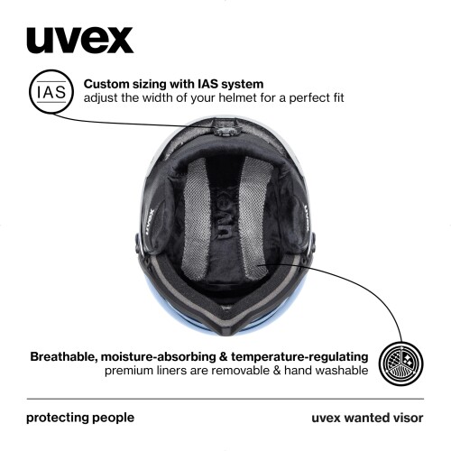 uvex(���٥å���) ���������Ρ��ܡ��ɥХ������إ��å� ������Ѳ�ǽ ������뼰������Ĵ�� wanted visor / 54-58 cm