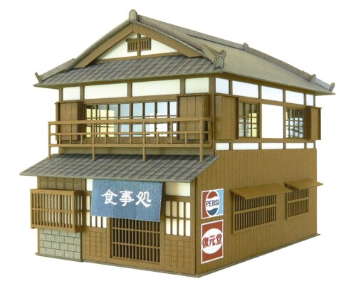 さんけい(Sankei) 1/87 情景シリーズ 入母屋造りの町家 MK05-03 ペーパークラフト