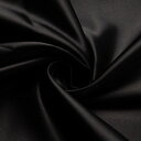東レ シルック サテン 生地 約122cm×2mカット Col.BK ブラック T880-2