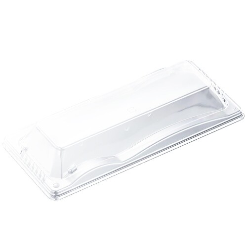 中央化学 日本製 使い捨て容器蓋 豊味 5-1 蓋 50枚入サイズ:約24.1×10.8×3.8cm 素材:OPS(電子レンジ不可) 惣菜寿司の定番で軽量の寿司容器です。 柔らかく優しいシルエット。 電子レンジ不可 安心安全の日本製 本品はプラスチック製のワンウェイ容器ですので繰り返しのご使用は避けてください。 商品コード20081699945商品名中央化学 日本製 使い捨て容器蓋 豊味 5-1 蓋 50枚入サイズ:約24.1&times;10.8&times;3.8cm型番170316サイズ241&times;108&times;38mmカラー透明※他モールでも併売しているため、タイミングによって在庫切れの可能性がございます。その際は、別途ご連絡させていただきます。※他モールでも併売しているため、タイミングによって在庫切れの可能性がございます。その際は、別途ご連絡させていただきます。