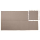 ユノックス ジョイントカーペットマット 45×45×0.8cm 8枚セット フチ付き 抗菌加工 水洗いOK 床暖房対応 ノンホルムアルデヒド 床保護 キズ防止 防音 振動吸収 床材 柔らか起毛タイプ (ベ
