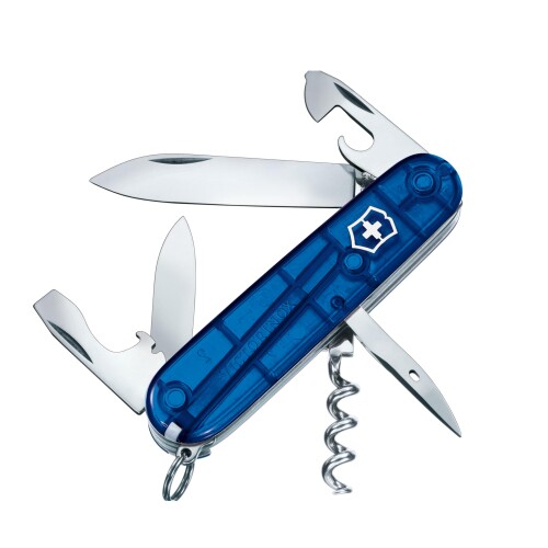 VICTORINOX(ビクトリノックス)サイバースパルタンT2（1.3603.T2） トランスルーセントのボディで必要最低限の機能を備えたンプルなつくり。ビクトリノックスを初めてお使いになられる方にもオススメです。 ハンドル全長:91mm ※ナイフは人々の生活に欠かせない大切な道具です。正しい知識で、安全にお使い下さい。 【ツール詳細】ラージブレード・スモールブレード・コルク抜き・缶切り・マイナスドライバー(小)・栓抜き・マイナスドライバー(大)・ワイヤーストッパー・リーマー(穴あけ)・キーリング・ピンセット(毛抜き)・ツースピック・ソーイングアイ(糸穴) 説明 商品紹介 ビクトリノックスの基本となるタイプです。必要最低限の機能を備えたシンプルなつくり、ビクトリノックスが初めての方にもおすすめです。 ご注意(免責)必ずお読みください ■ご使用上の注意をご使用前に必ずお読みください。 商品コード20064740194商品名VICTORINOX(ビクトリノックス)サイバースパルタンT2（1.3603.T2）型番1.3603.T2カラートランスルーセントブルー※他モールでも併売しているため、タイミングによって在庫切れの可能性がございます。その際は、別途ご連絡させていただきます。※他モールでも併売しているため、タイミングによって在庫切れの可能性がございます。その際は、別途ご連絡させていただきます。