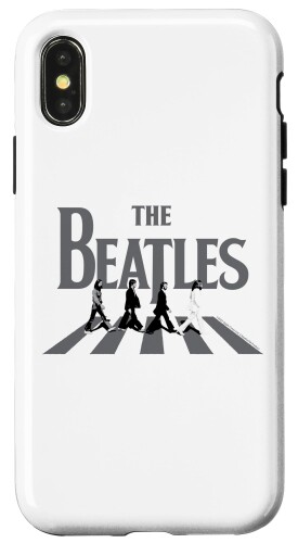 The Beatles - Abbey Road グレースケールアルバムカバー スマホケース iPhone X/XS 用