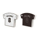 千葉ロッテマリーンズ ユニフォーム型クリップマグネットセット 背番号8 中村選手