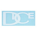 DICE (ダイス) 日本製 ダイカットロゴステッカー ステッカー W(ホワイト) Mサイズ スキー スノーボード