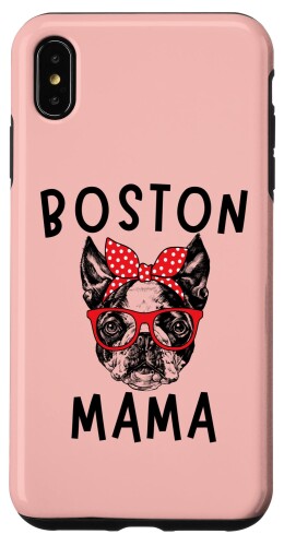 Boston Mama 보스턴 테리어 개 엄마 어머니의 날 스마트 폰 케이스 iPhone XS Max 용