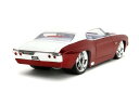 Jada Toys BIGTIME MUSCLE 1/24 1971 シェビー シェベル SS レッドメタリック/ホワイト 完成品 JADA35020