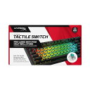 HyperX メカニカル キーボードスイッチ タクタイル Aqua軸 5ピン アクチュエーションポイント 1.8mm ストローク 4mm 荷重 45g ルブ(潤滑油塗布)済み HyperX Alloy Rise 対応
