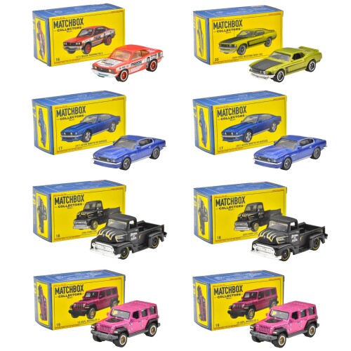 マッチボックス(Matchbox) コレクターズ アソート 乗り物おもちゃ ミニカー 8台入り BOX販売 3歳から マルチ 986Z-GBJ48