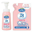 ライオン 泡タイプ ペットキレイ 子犬・子猫用 泡リンスインシャンプー 本体230ml+つめかえ180ml LIONPET