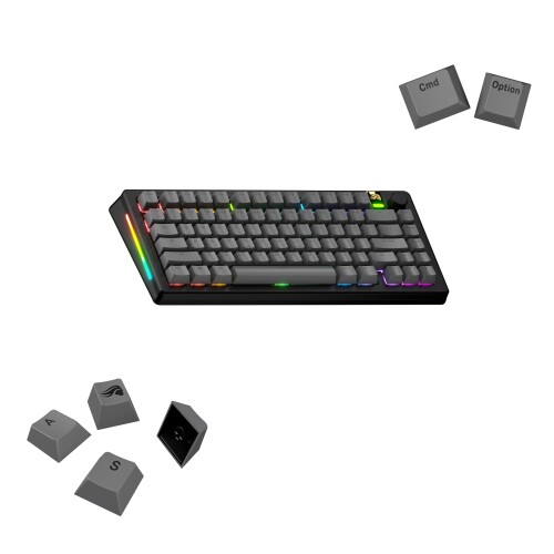 Glorious GPBT Basics Keycaps Armor Grey - US - Retail GLO-KB-ACC-KC-GPBT-BA-AGRY-US KB0856