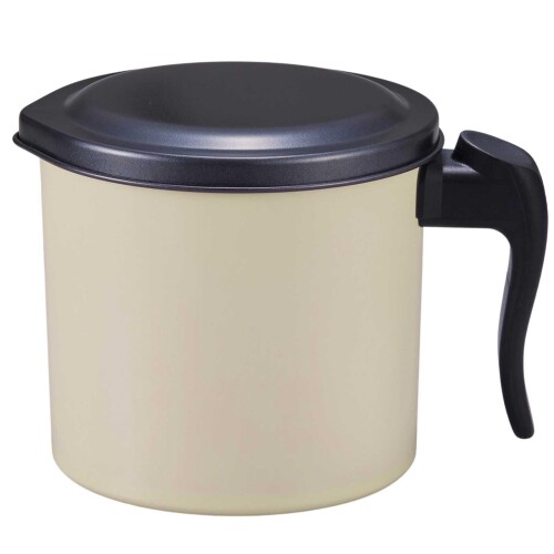 竹原製缶(Takecan) 油こし器 リグランテ オイルポット モカ 1.0L 日本製 ふっ素加工 耐熱 小さい 小型 ステンレス ミニ スリム おしゃれ 濾過 揚げ物 天ぷら キッチン 用品 保存容器 再生 シ