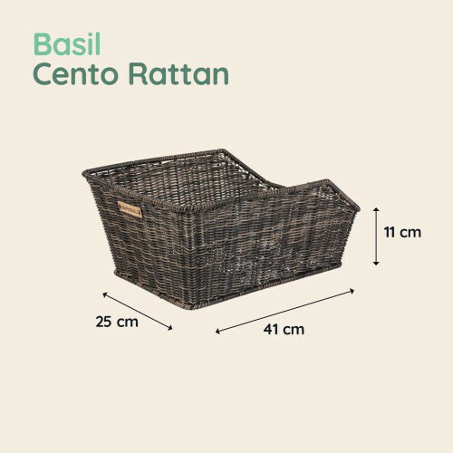 BASIL(バジル) バスケット セント ラタンルック ブラウン 14249