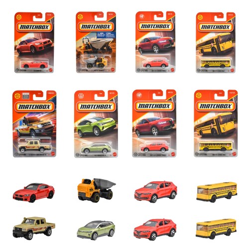 マッチボックス(Matchbox) ベーシックカー Dアソート 乗り物おもちゃ ミニカー 24台入り BOX販売 3歳から マルチ 98CD-30782