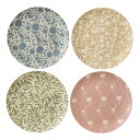 ジュビリー(Jubilee) エコバンブー平皿 4枚セット バンブープレート 20cm ギフトボックス William Morris B
