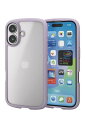 エレコム iPhone 16 ケース シルキークリア 耐衝撃 衝撃吸収 フレームカラー ハイブリッド 薄型 軽量 ワイヤレス充電 ストラップホール 全周エアークッション ストラップホルダーシート