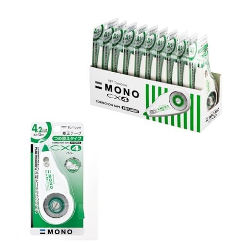 トンボ鉛筆 修正テープ MONO モノCX 4.2mm 10個 CT-CX4-10P