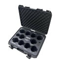 (DZOFilm) カメラレンズケース Hard Case for 8pcs ブラック