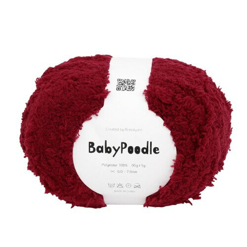 Knit Wit 韓国 毛糸 (Baby Poodle -ベビープードル-) 95g 1玉入 ビガンディ KNW-BPB36