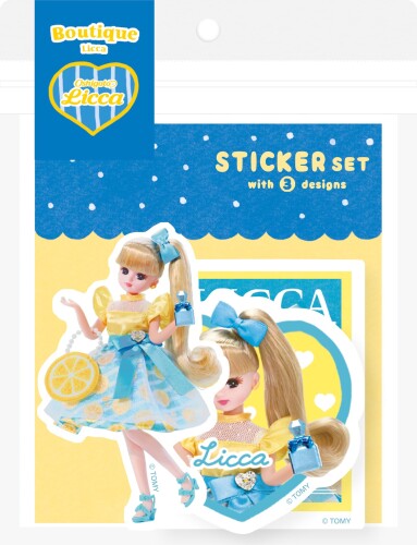 古川紙工 リカちゃん シール ステッカー3柄セット oshigoto Licca ブティック QZ64