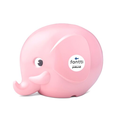 Fantti ゾウ 貯金箱 鍵付き 北欧 フィンランド おしゃれ インテリア 装飾 飾り 置物 エレファントバンク パステルピンク S